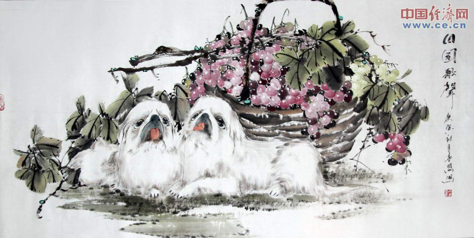 齐喜恩国画作品欣赏之动物素材(高清图)-书画频